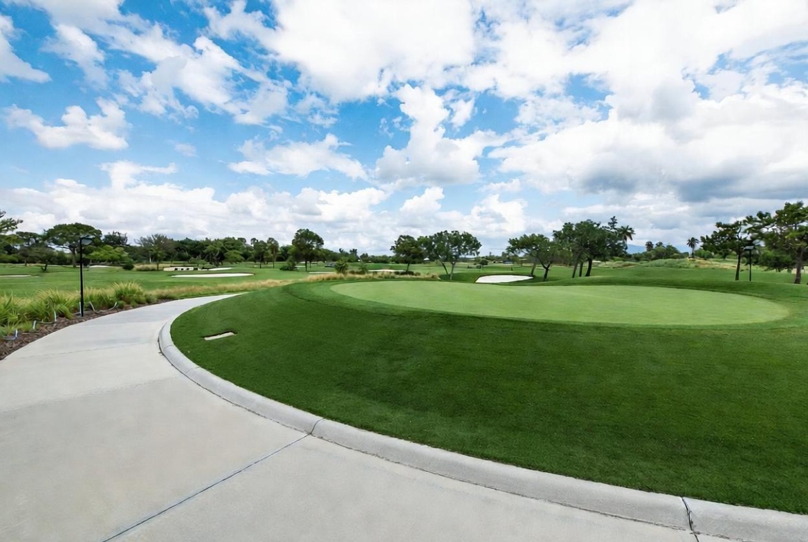 Clean golf cart path